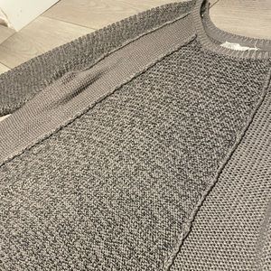 Plus Size Emery Rose Olive Gray Knit Poet Sweater, Size 2X